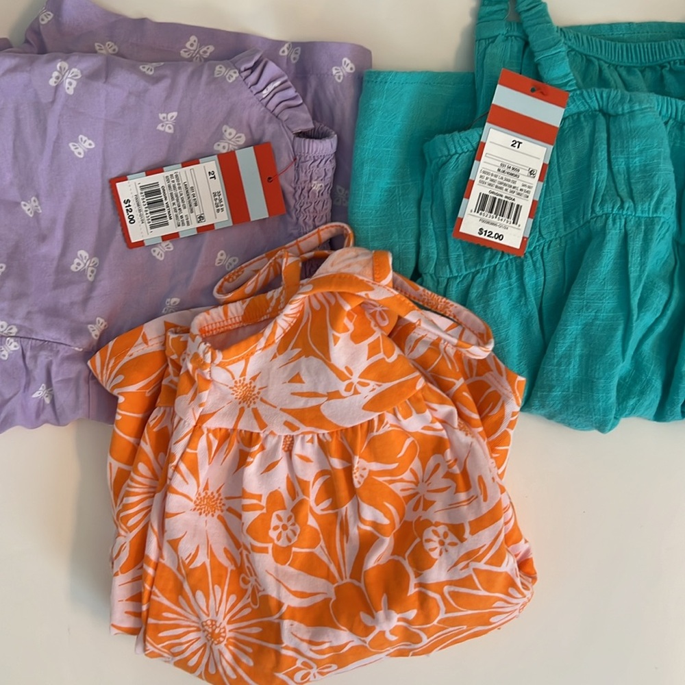 LOT! NWT! 3 2T Dresses and Romper! - Picture 8 of 9